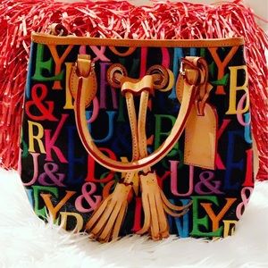 Dooney & Bourke Grafica DB Retro Drawstring Tote